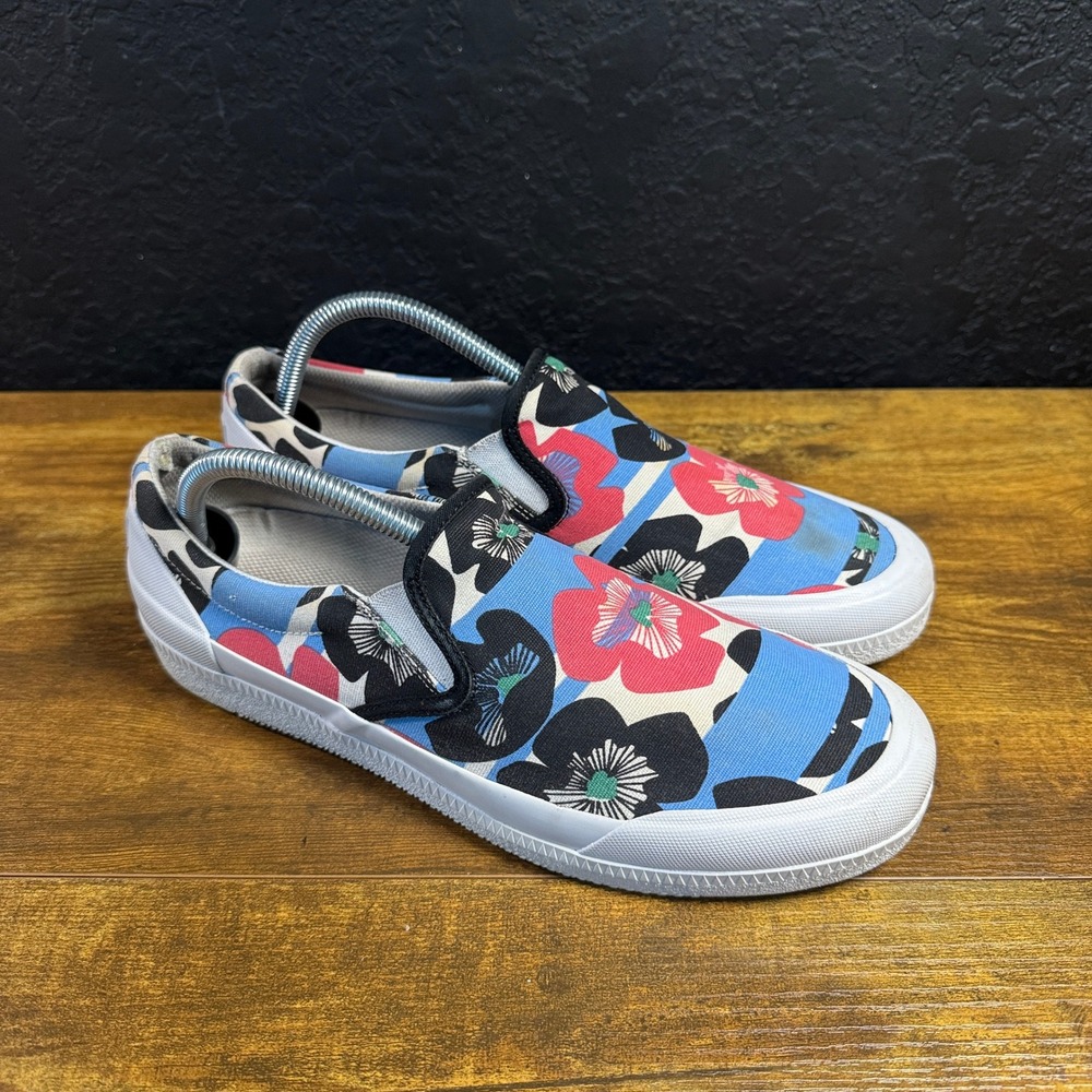 Hunter Original Floral Print Canvas Slip-On Sneakers Women Size 10 UK 8 Multi